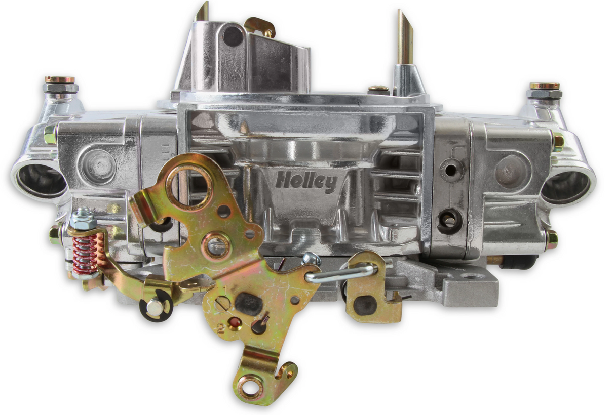 Holley® #0-4777S Double Pump Carburetor (650 CFM-4150-Mechanical Secondaries-Shiny-Gasoline)