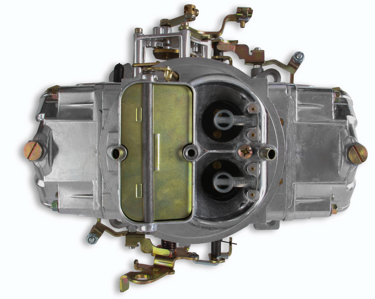 Holley® #0-4777S Double Pump Carburetor (650 CFM-4150-Mechanical Secondaries-Shiny-Gasoline)