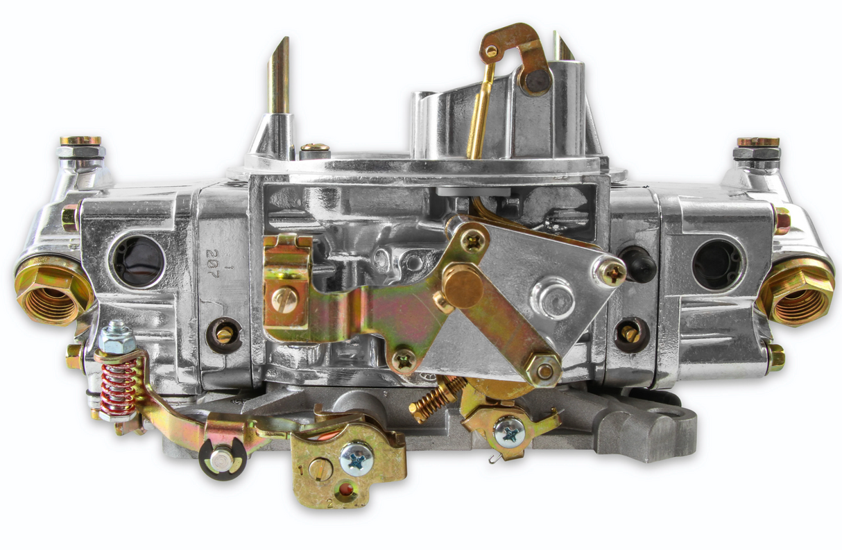 Holley® #0-4779SAE Aluminum Double Pump 4-Barrell Carburetor (750 CFM - 4150 - Mechanical Secondaries - Shiny - Gasoline)