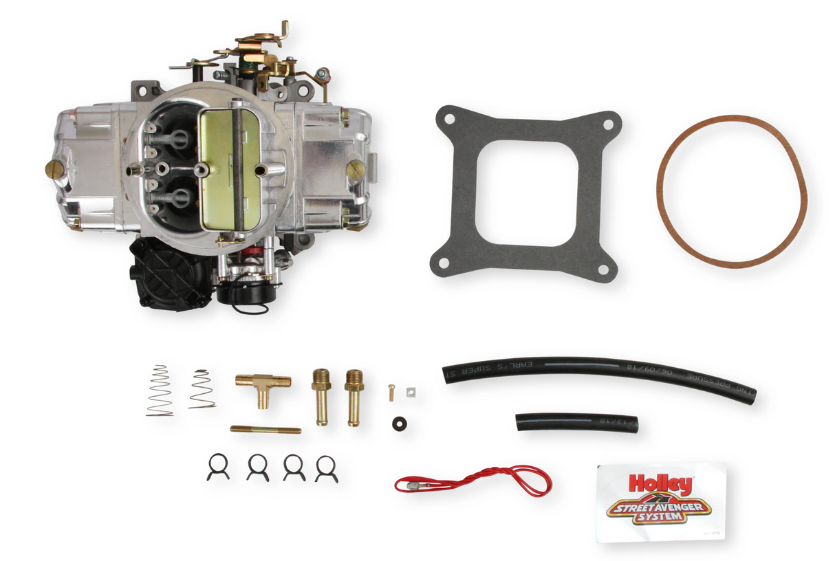 Holley® #0-80570 Street Avenger 4-Barrel Carburetor (570 CFM - 4150 - Vacuum Secondaries - Shiny - Gasoline)