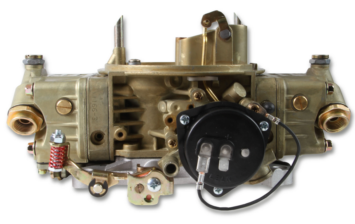 Holley® #0-4777CE Classic Double Pumper 4-Barrell Carburetor (650 CFM - 4150 - Mechanical Secondaries - Gold Dichromate - Gasoline)