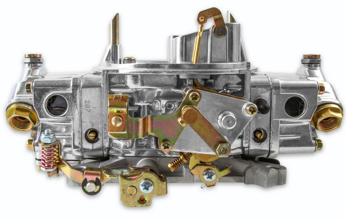 Holley® #0-4776S Double Pumper 4-Barrell Carburetor (600 CFM - 4150 - Mechanical Secondaries - Shiny - Gasoline)