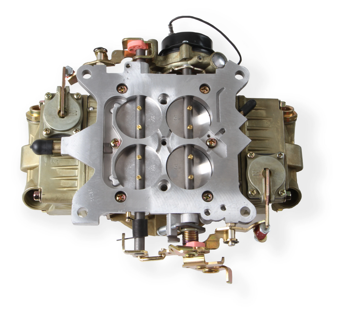 Holley® #0-4779CE Classic Double Pumper 4-Barrell Carburetor (750 CFM - 4150 - Mechanical Secondaries - Gold Dichromate - Gasoline)
