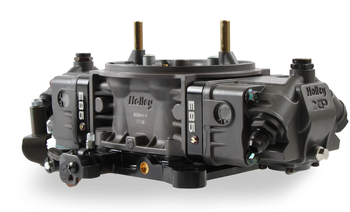 Holley® #0-80845HBX Ultra XP 4-Barrell Carburetor (950 CFM - 4150 - Mechanical Secondaries - Hard Core Gray - E85)