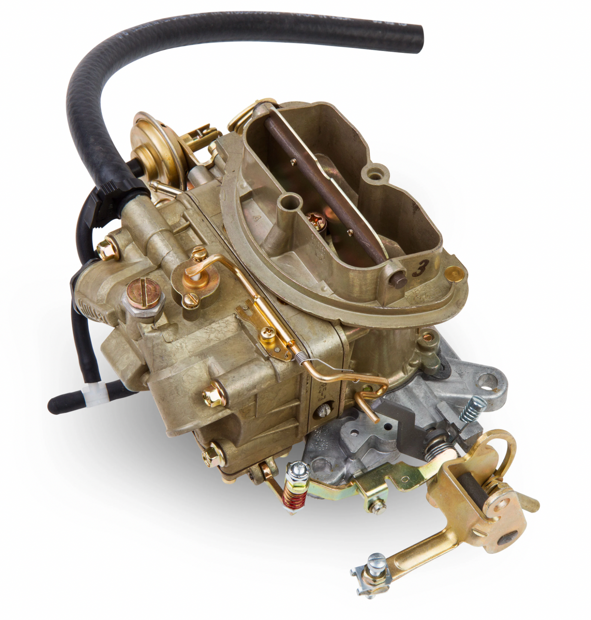 Holley® #0-4144-1 Factory Muscle Car Replacement 2-Barrell Carburetor (350 CFM - 2300 - Gold Dichromate - Gasoline)