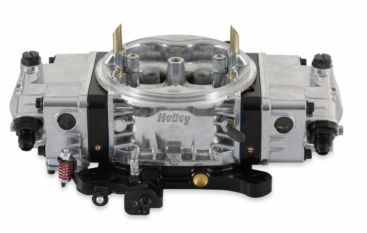 Holley® #0-80576SA Supercharger XP 4-Barrell Carburetor - Draw-Thru (750 CFM - 4150 - Mechanical Secondaries - Shiny - Gasoline)