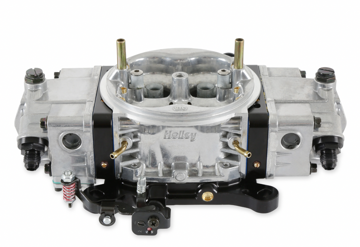 Holley® #0-80575SA Supercharger XP Carburetor - Draw-Thru (600 CFM - 4150 - Mechanical Secondaries - Shiny - Gasoline)