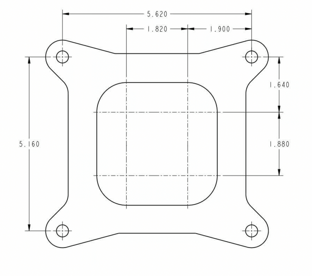 Holley® #0-80319-2 Marine Carburetor (600 CFM - 4160 - Vacuum Secondaries - Gold Dichromate - Gasoline)