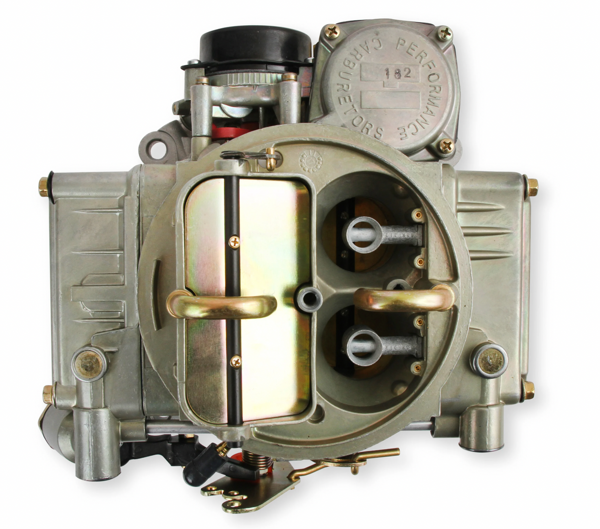 Holley® #0-80319-2 Marine Carburetor (600 CFM - 4160 - Vacuum Secondaries - Gold Dichromate - Gasoline)