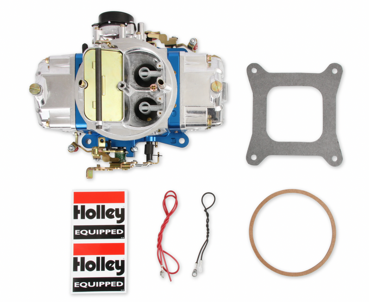 Holley® #0-76750BL Ultra Double Pumper Carburetor (750 CFM - 4150 - Mechanical Secondaries - Shiny - Gasoline)