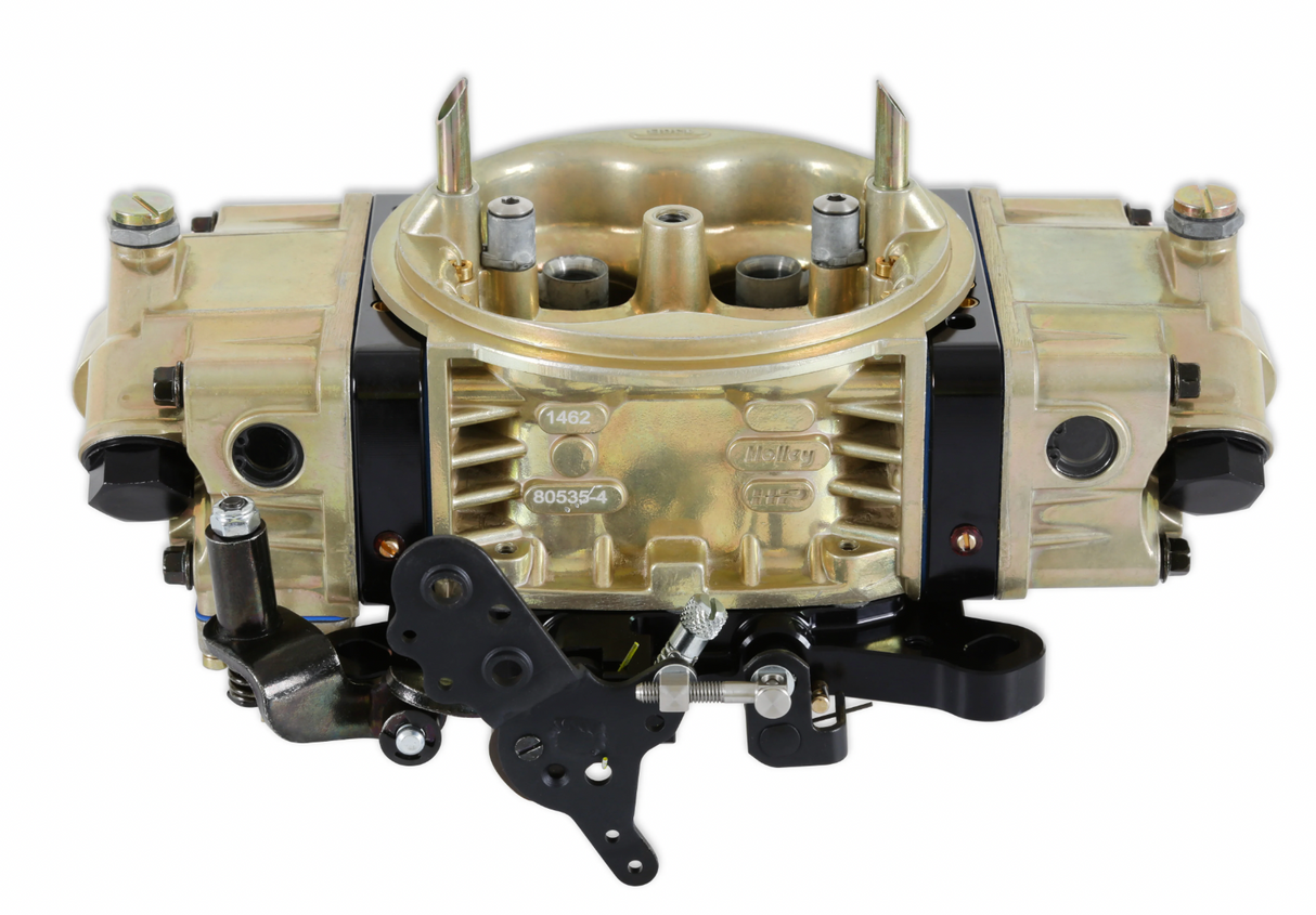 Holley® #0-80535-2 Classic HP Carburetor (750 CFM - 4150 - Mechanical Secondaries - Gold Dichromate - Methanol)