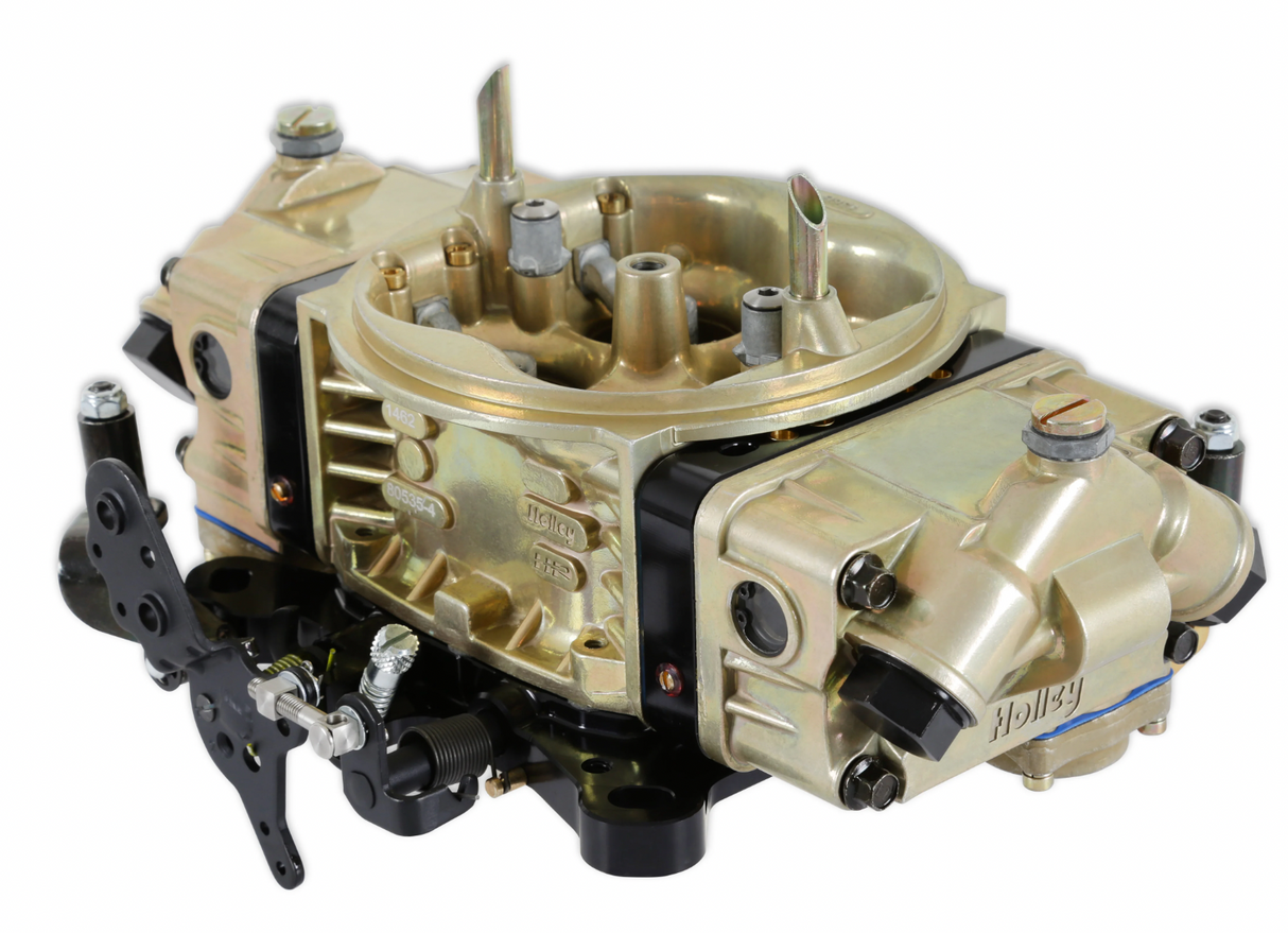 Holley® #0-80535-2 Classic HP Carburetor (750 CFM - 4150 - Mechanical Secondaries - Gold Dichromate - Methanol)