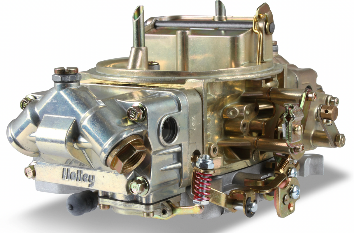 Holley® #0-4776C Double Pumper Carburetor (600 CFM - 4150 - Mechanical Secondaries - Gold Dichromate - Gasoline)