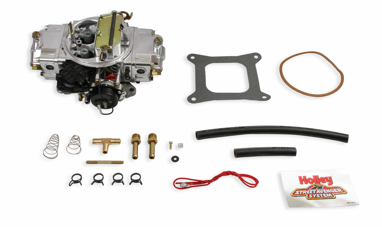 Holley® #0-80870 Street Avenger Carburetor (870 CFM - 4150 - Vacuum Secondaries - Shiny - Gasoline)