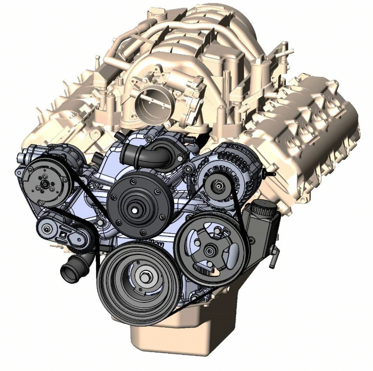 Holley® #20-293 (09-23) GEN III HEMI VVT Premium Mid-Mount Complete Drive System