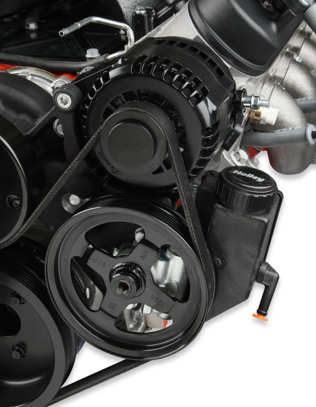 Holley® #20-200BK Camaro/Corvette GEN V LT1 Premium Black Mid-Mount Complete Drive System