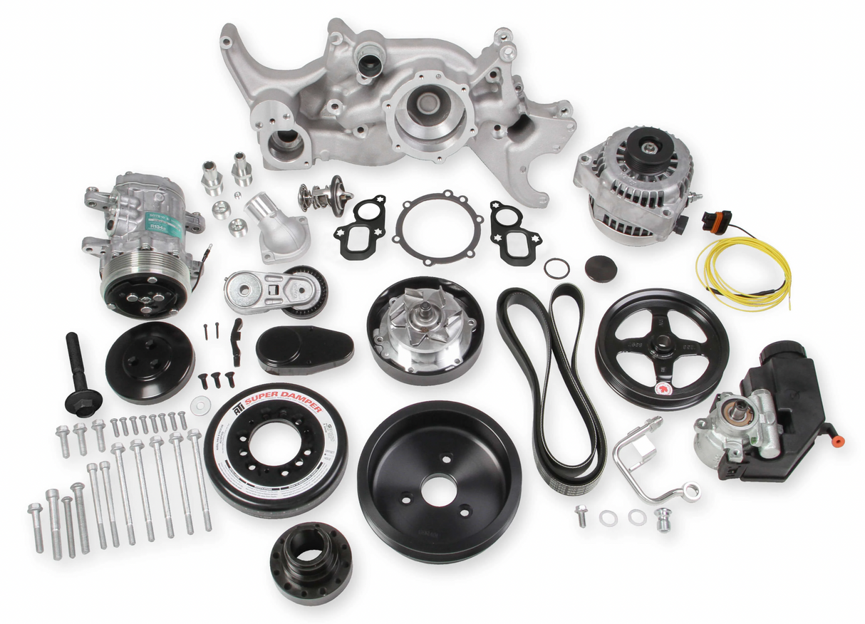 Holley® #20-201BK Camaro/Corvette GEN V LT1 Cast Mid-Mount Racing Drive System