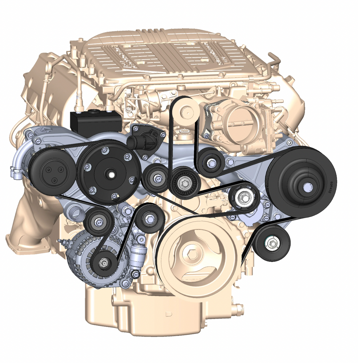 Holley® #20-220 GM GEN V LT4 Wet Sump Premium Mid-Mount Complete Drive System