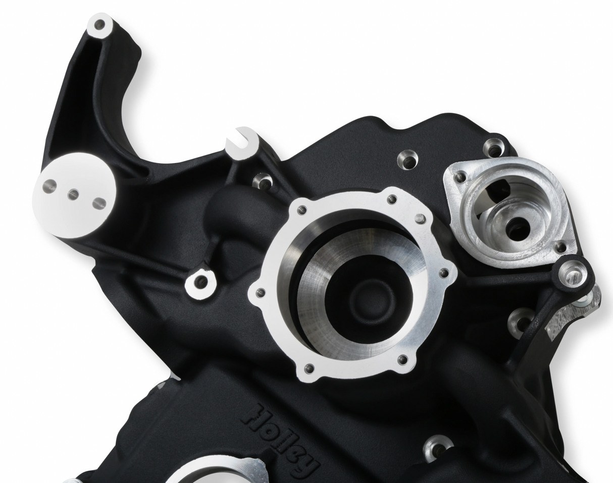 Holley® #20-291BK (09-23) GEN III HEMI VVT Black Mid-Mount Complete Drive System with Cast Damper