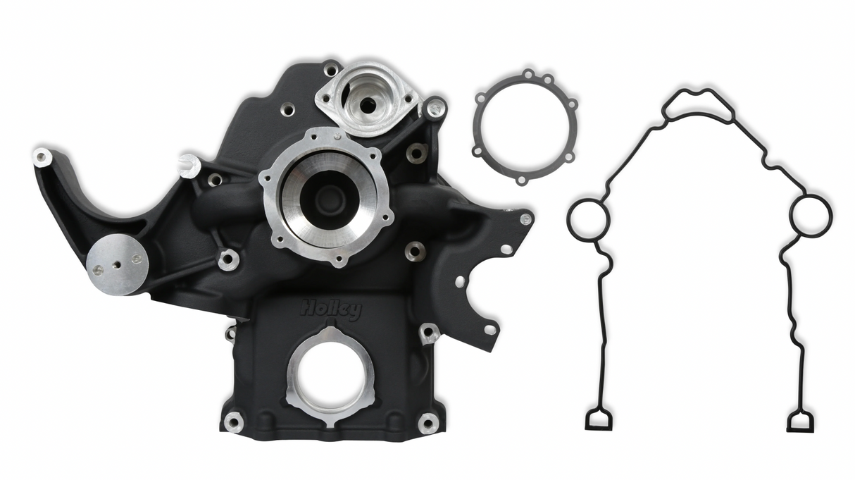 Holley® #20-291BK (09-23) GEN III HEMI VVT Black Mid-Mount Complete Drive System with Cast Damper