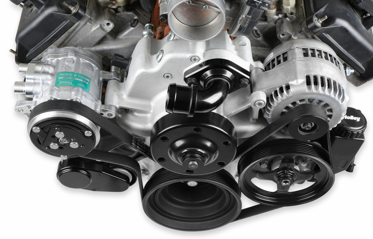 Holley® #20-290 (03-08) GEN III HEMI NON-VVT Natural Cast Mid-Mount Complete Drive System with Cast Damper