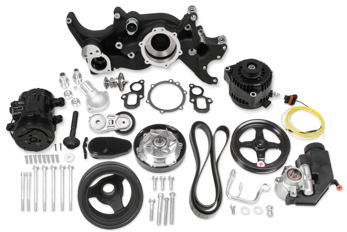 Holley® #20-205BK Mid-Mount Complete Black Drive System with Standard Damper