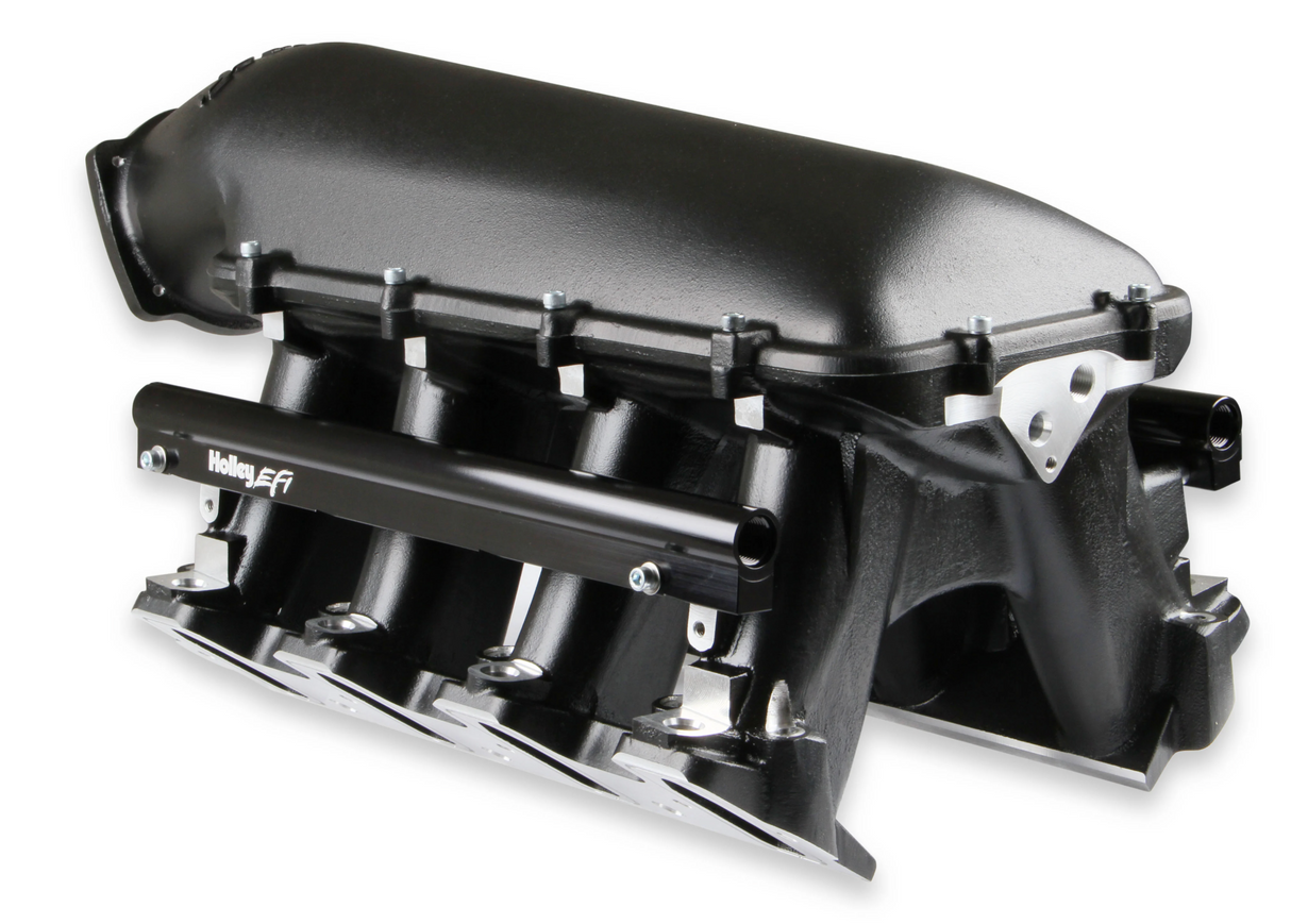 Holley® #300-117BK GM LS3/L92 Hi-Ram Intake Manifold for 105mm GM LS3/L92 Throttle Body (Longitudinal Mount Plenum Top)