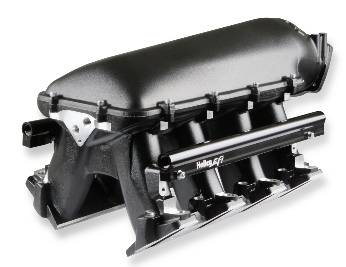 Holley® #300-117BK GM LS3/L92 Hi-Ram Intake Manifold for 105mm GM LS3/L92 Throttle Body (Longitudinal Mount Plenum Top)