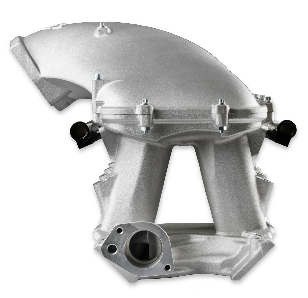 Holley® #300-306 8.2" SBF Ford Hi-Ram Intake Manifold with 95mm 1986-95 Ford 5.0 Throttle Body Flange Side Mount Top