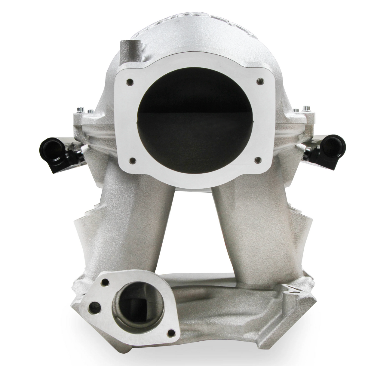 Holley® #300-306 8.2" SBF Ford Hi-Ram Intake Manifold with 95mm 1986-95 Ford 5.0 Throttle Body Flange Side Mount Top