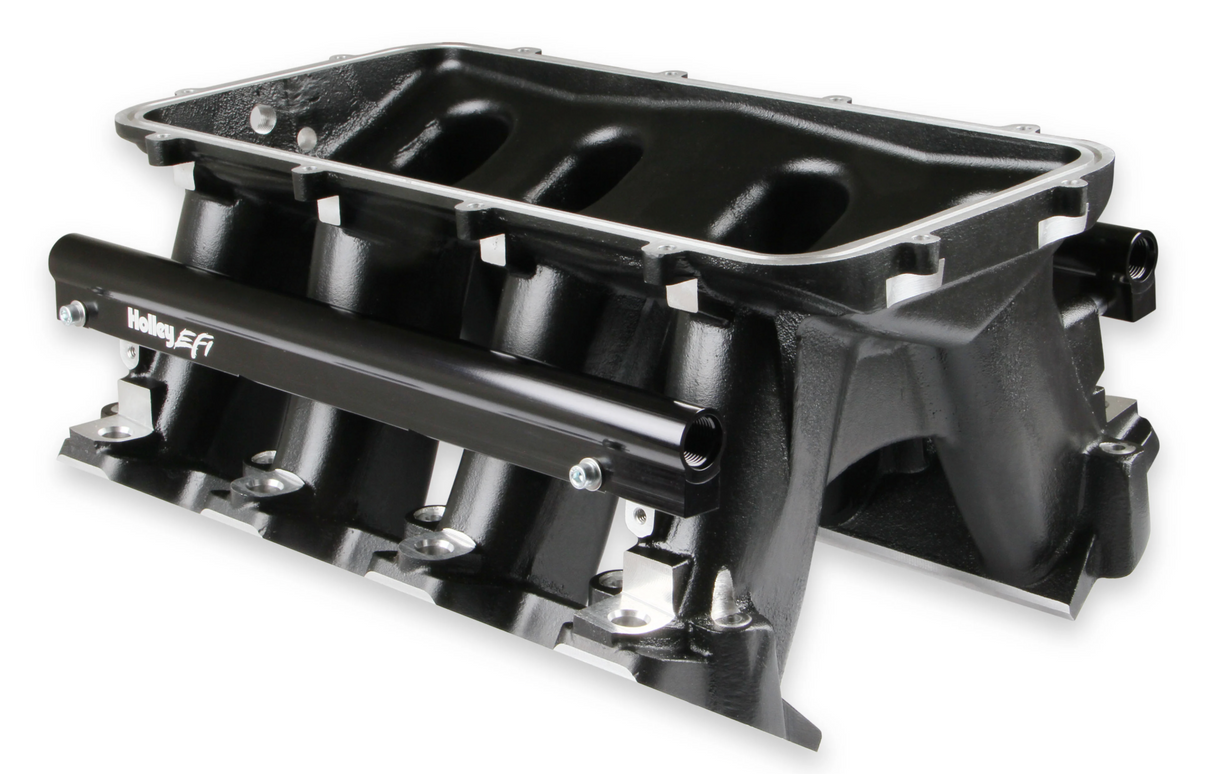 Holley® #300-122BK GM LS1/LS2/LS6 Cathedral Port EFI Intake Manifold for 92mm LS Throttle Body