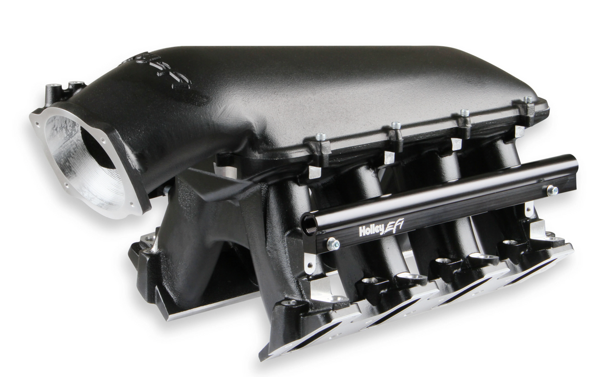 Holley® #300-122BK GM LS1/LS2/LS6 Cathedral Port EFI Intake Manifold for 92mm LS Throttle Body