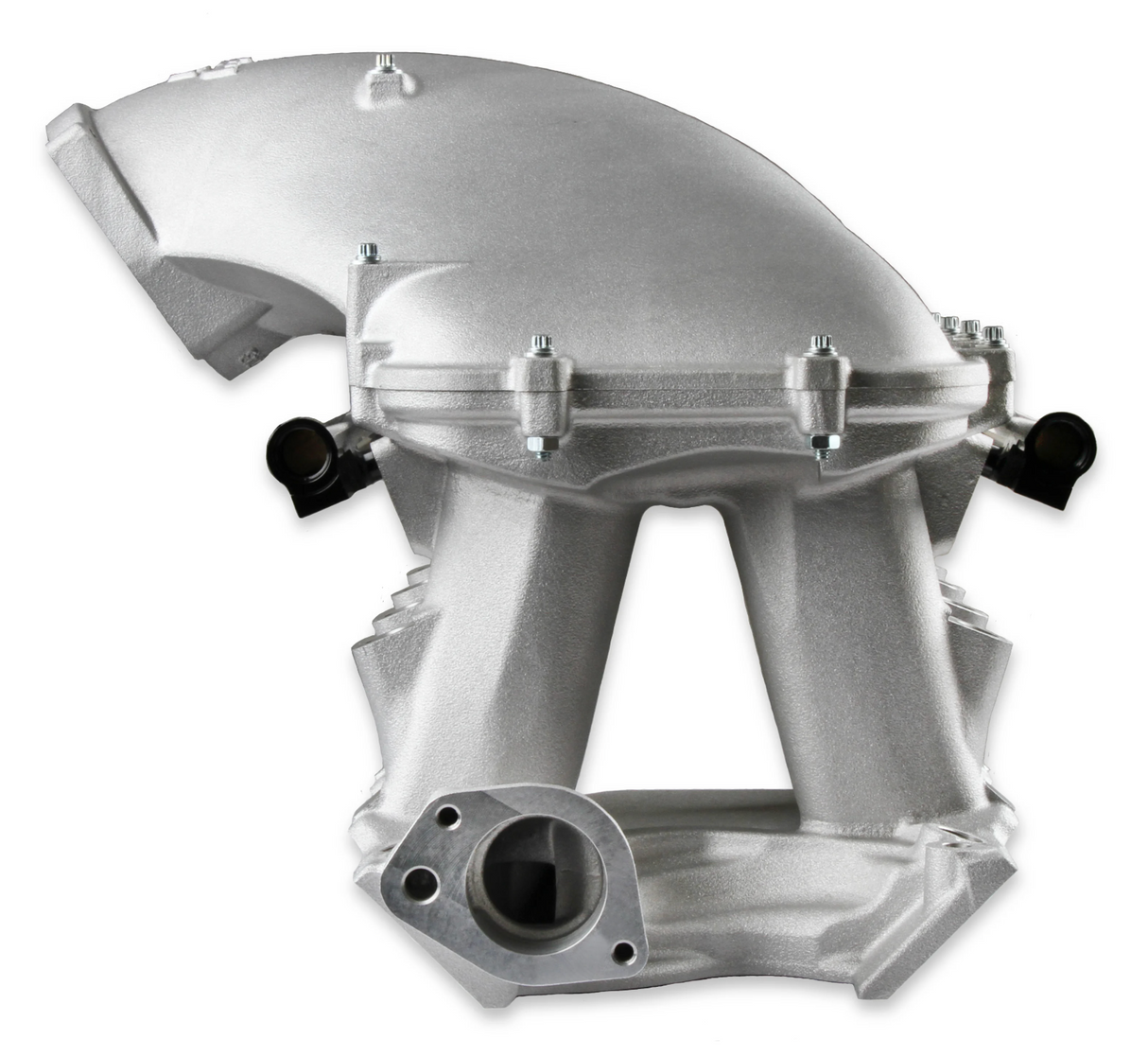 Holley® #300-308 8.2" SBF Ford Hi-Ram Intake Manifold with 105mm 1986-95 Ford 5.0 Throttle Body Flange Side Mount Top