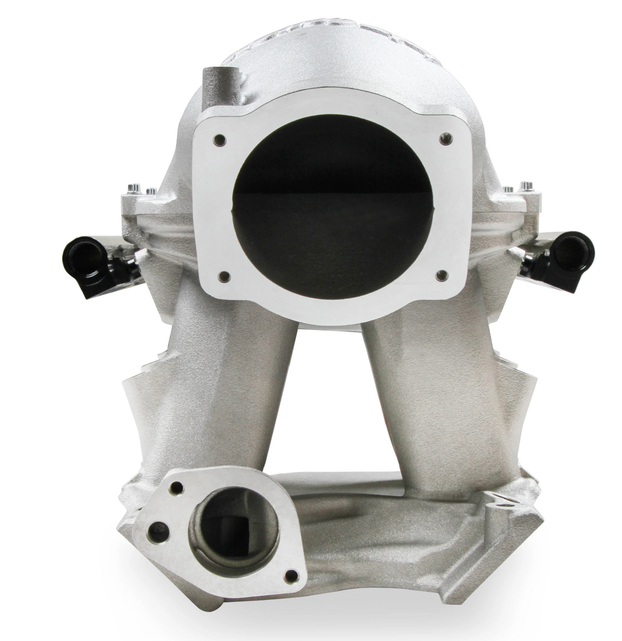 Holley® #300-308 8.2" SBF Ford Hi-Ram Intake Manifold with 105mm 1986-95 Ford 5.0 Throttle Body Flange Side Mount Top