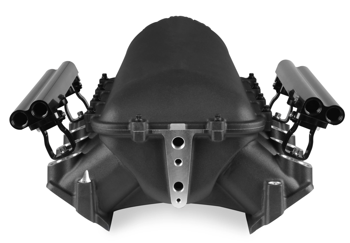 Holley® #300-683BK GM LS3/L92 Lo-Ram Dual Injector Intake Manifold with Fuel Rails