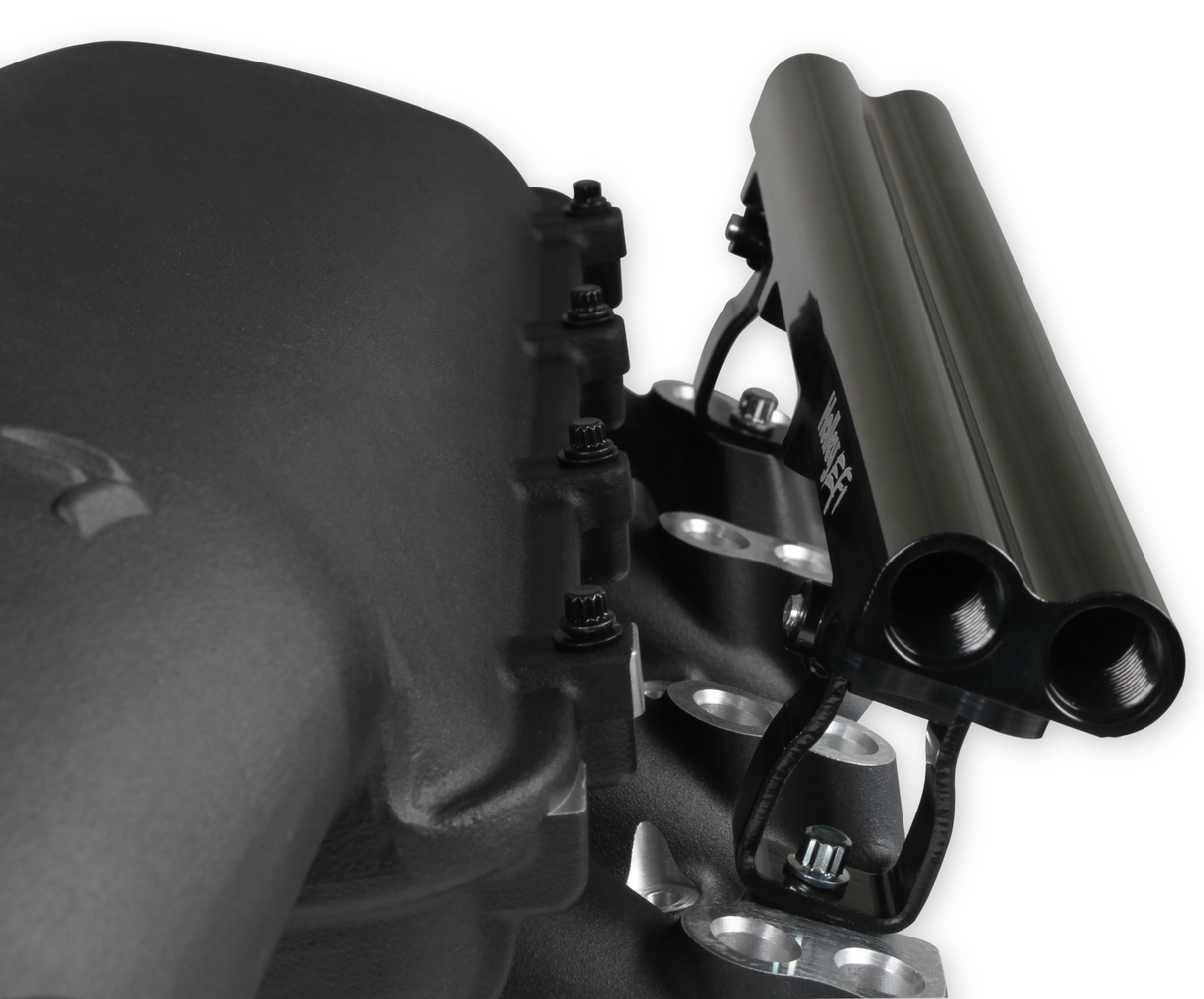 Holley® #300-683BK GM LS3/L92 Lo-Ram Dual Injector Intake Manifold with Fuel Rails