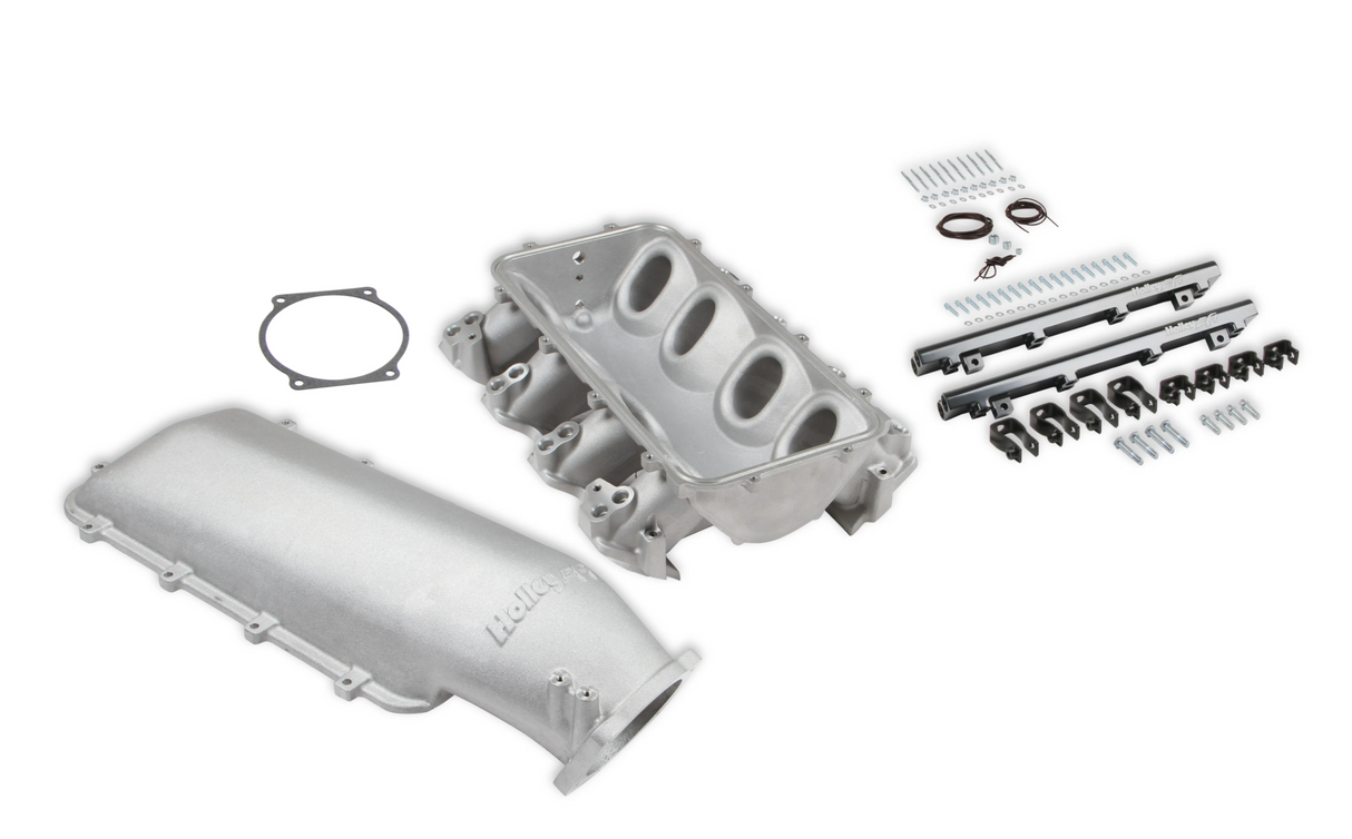Holley® #300-683 GM LS3/L92 Lo-Ram Intake Manifold Base with Dual Fuel Injector Rails