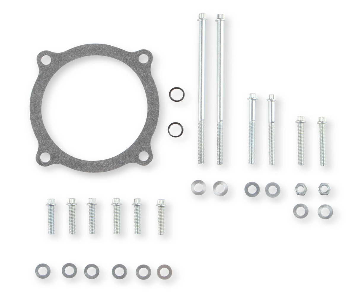 Holley® #300-310 Ford 351 Windsor Hi-Ram Intake Manifold with 105mm 1986-95 Ford 5.0 Throttle Body Flange Side Mount Top