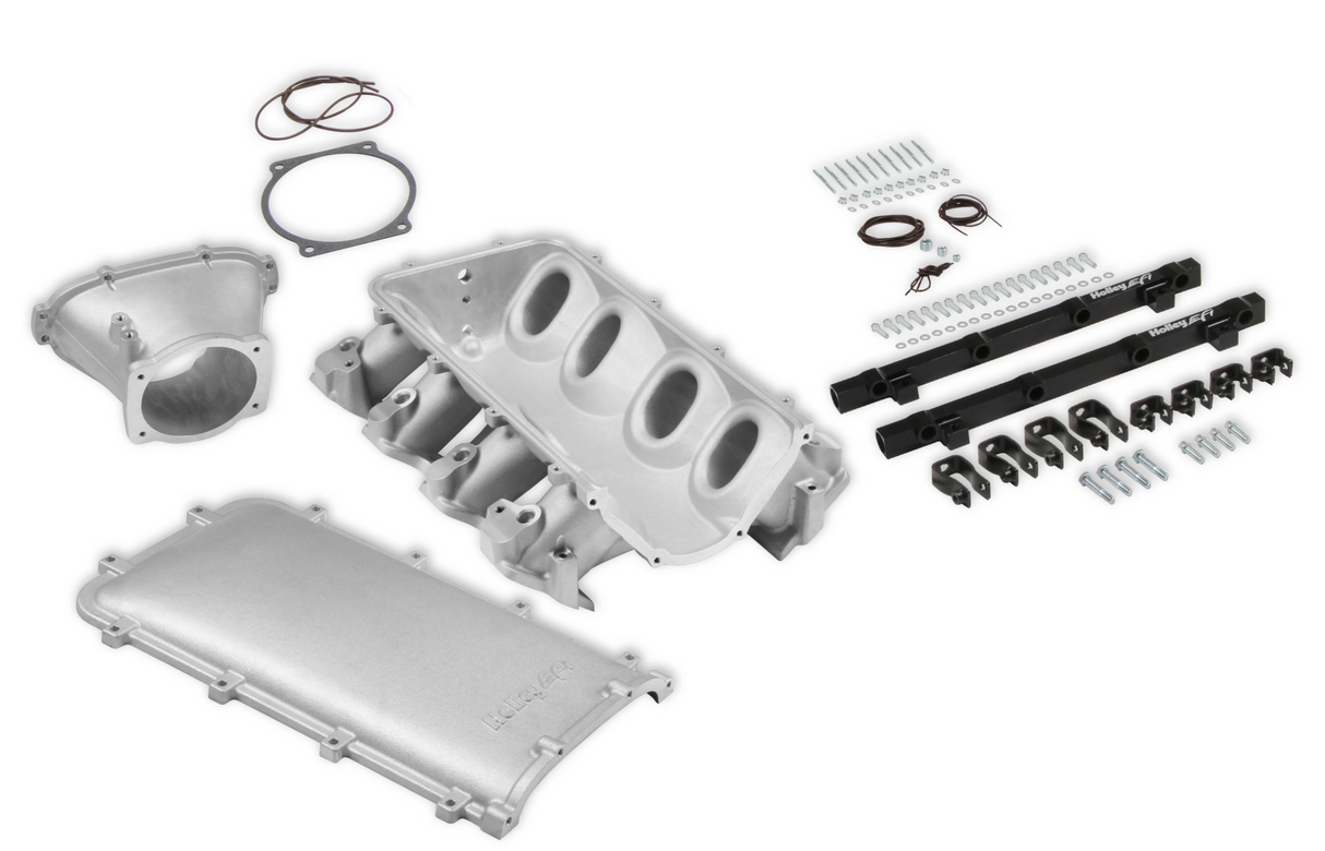 Holley® #300-680 GM LS3/L92 Ultra Lo-Ram Satin Intake Manifold for LS 105mm Throttle Body
