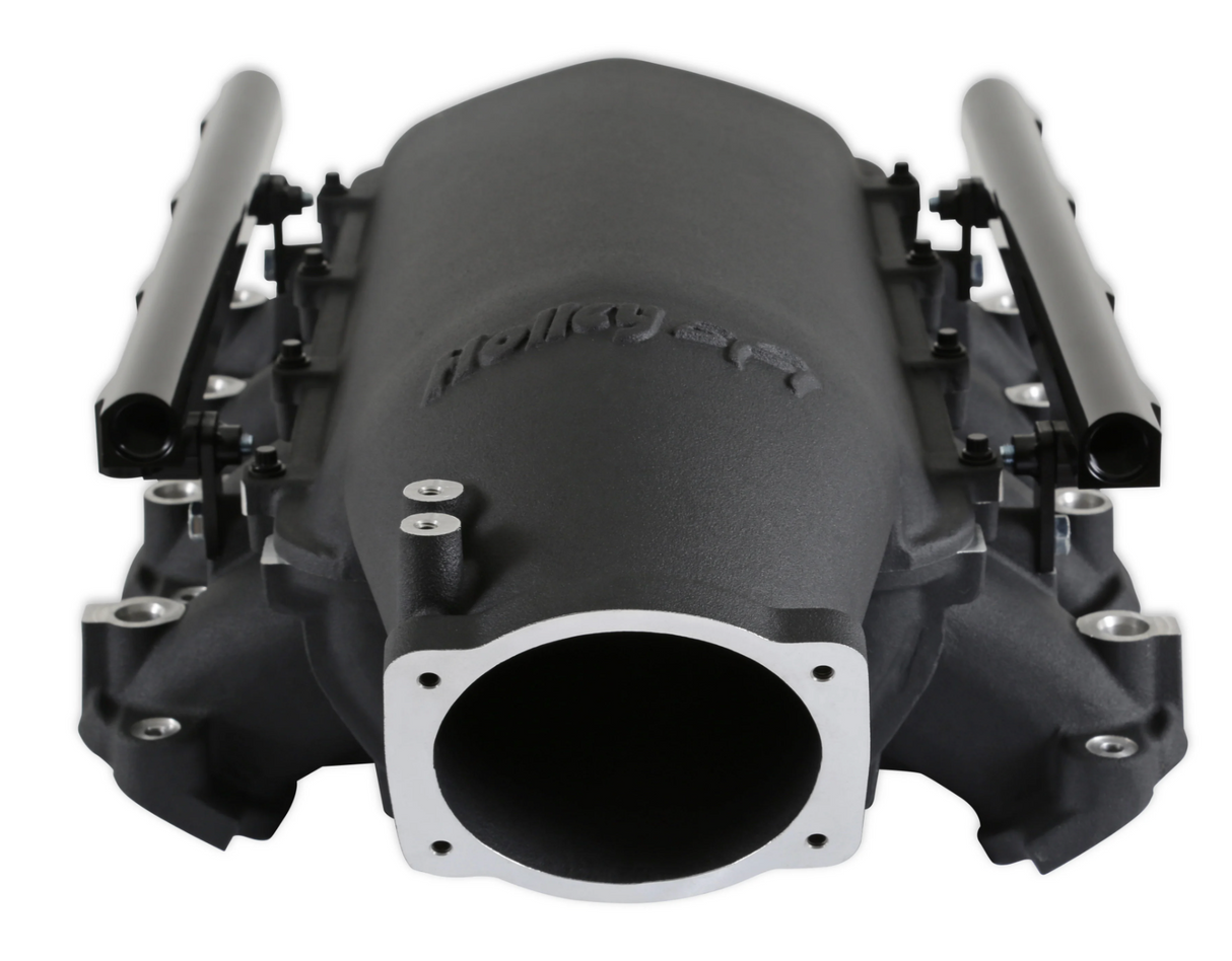 Holley® #300-718BK GM GEN V LT1 Lo-Ram Intake Manifold with Port Injection Fuel Rails