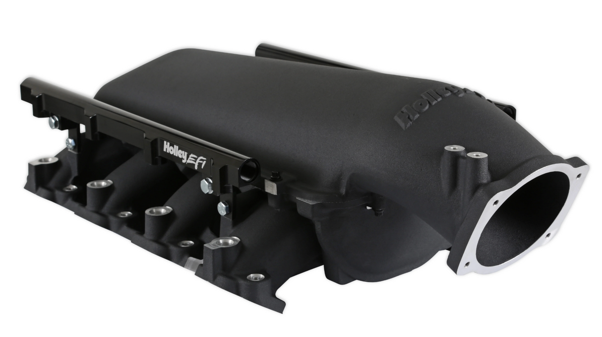 Holley® #300-718BK GM GEN V LT1 Lo-Ram Intake Manifold with Port Injection Fuel Rails