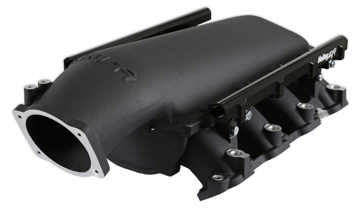 Holley® #300-718BK GM GEN V LT1 Lo-Ram Intake Manifold with Port Injection Fuel Rails