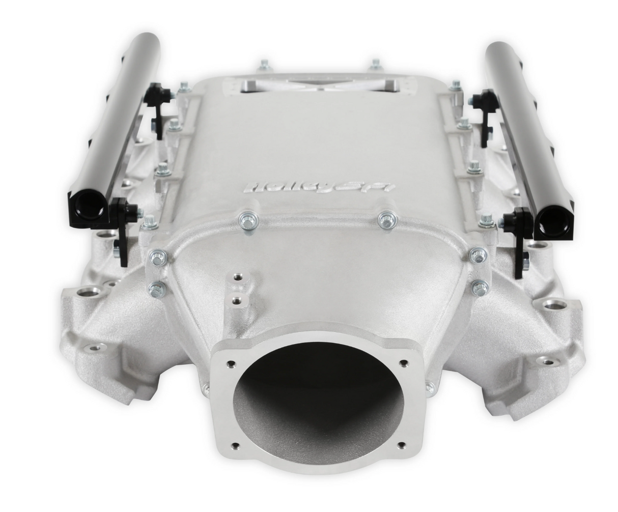 Holley® #300-719 GM Gen V LT1 Ultra Lo-Ram ISatin ntake Manifold with Port Injection Fuel Rails