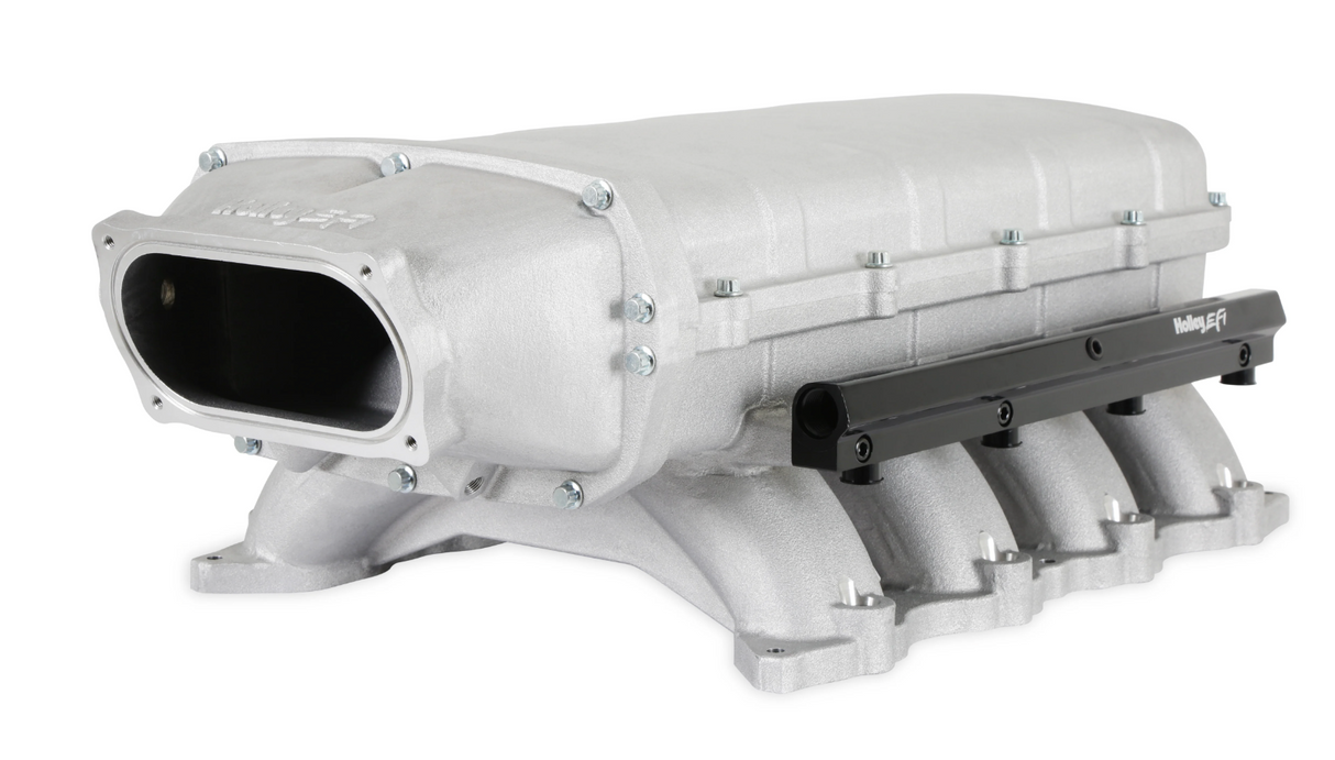 Holley® #300-911 Ford Coyote Lo-Ram Intake Manifold with Port Provisions and Fuel Rails