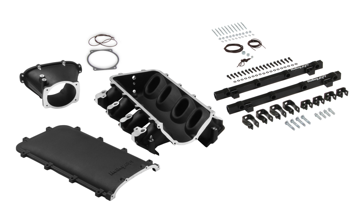 Holley® #300-680BK GM LS3/L92 Ultra Lo-Ram Intake Manifold with Single Injector