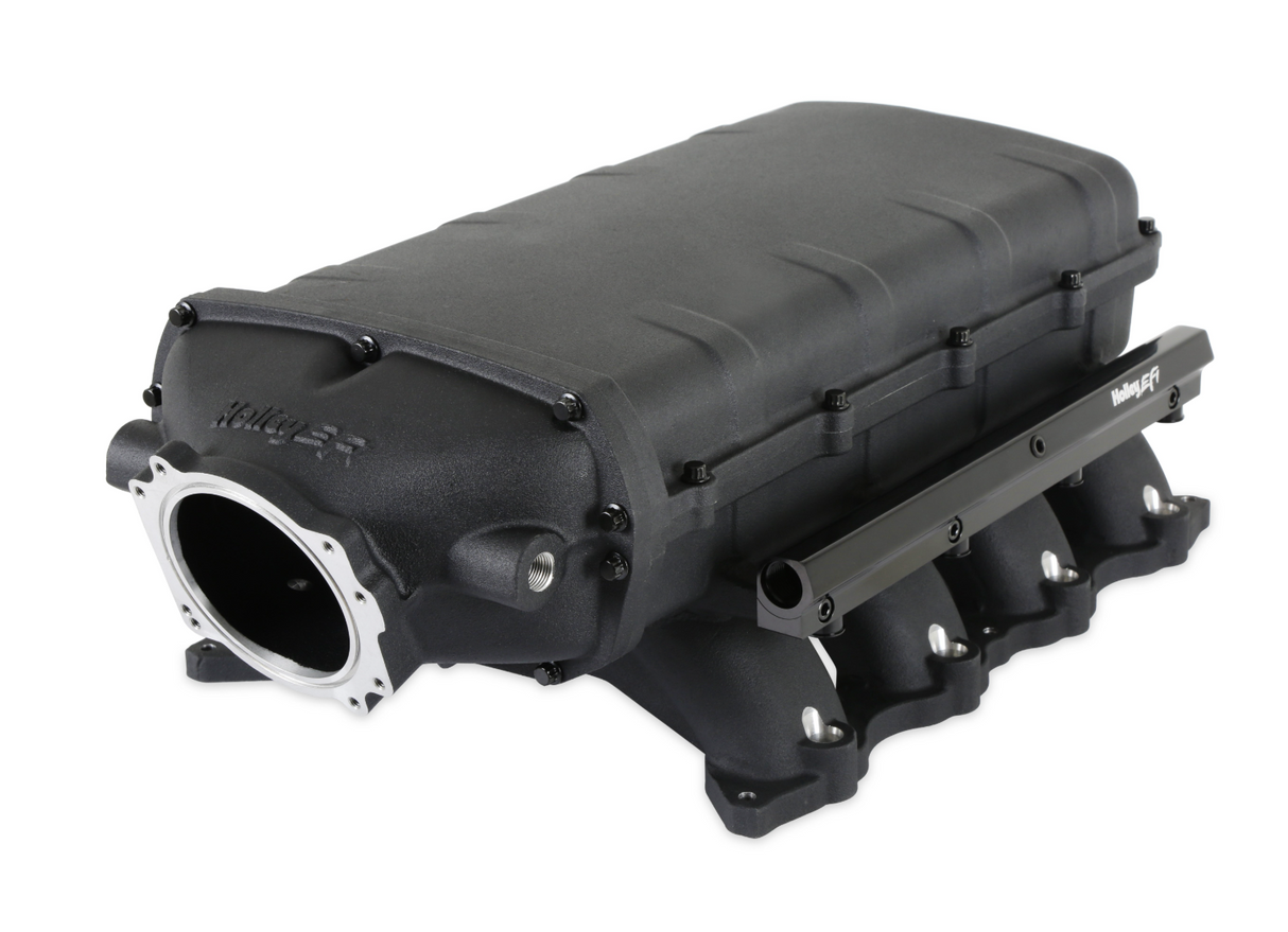 Holley® #300-912BK Ford Mustang GT/GT350/GT500 Lo-Ram Intake Manifold for 90mm Throttle Bodies