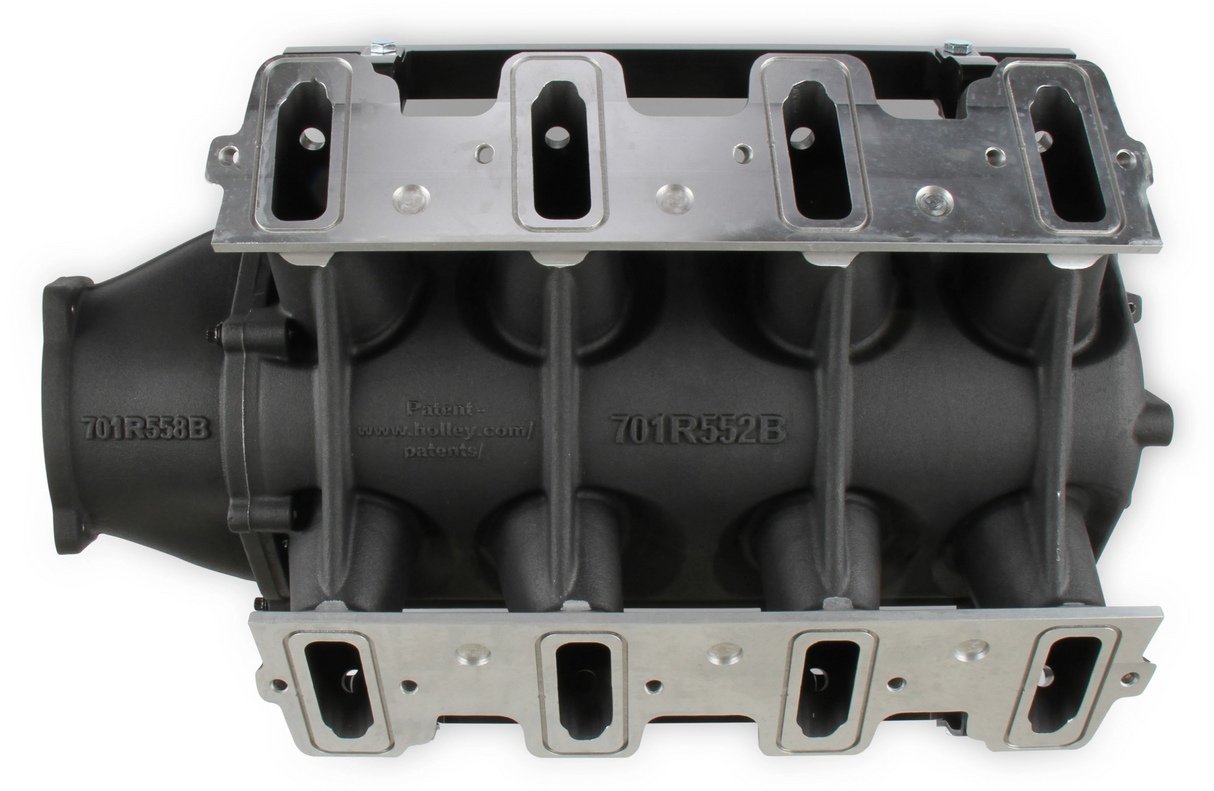 Holley® #300-621BK GM LS1/LS2/LS6 Lo-Ram EFI Balck Intake Manifold with Fuel Rails