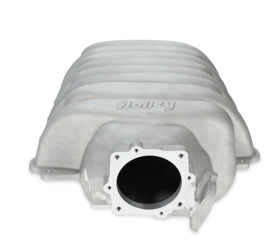 Holley® #300-900 Ford 7.3L Godzilla Low-Profile Intake Manifold for Drive by Cable Throttle Bodies