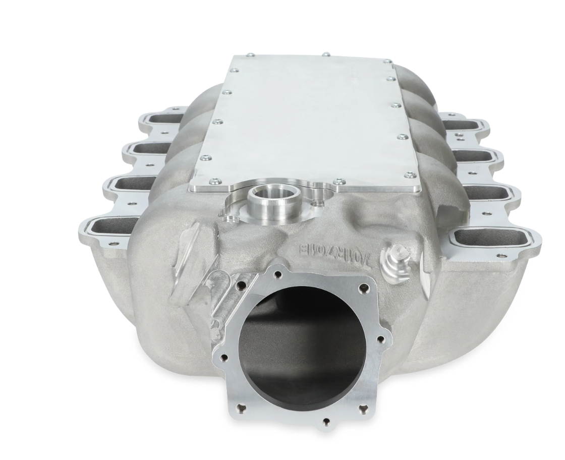 Holley® #300-900 Ford 7.3L Godzilla Low-Profile Intake Manifold for Drive by Cable Throttle Bodies