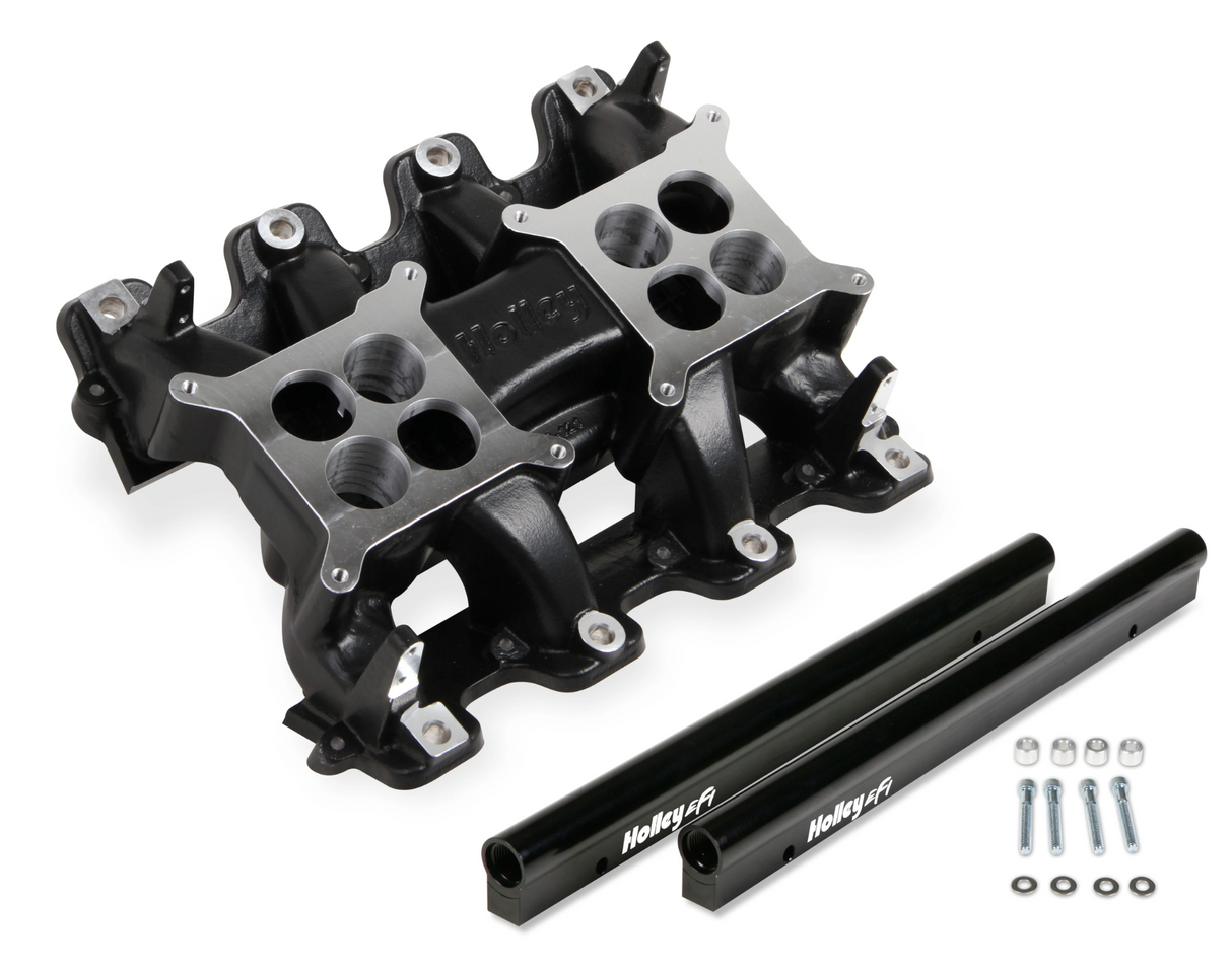 Holley® #300-121BK GM LS1/LS2/LS6 EFI 2x4 Dual Plane Intake Manifold